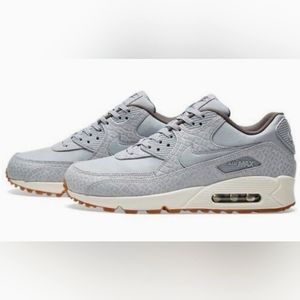 Nike Air Max 90 Premium Wolf Grey Sail Gum Brown 443817-011 Women's Sz 10